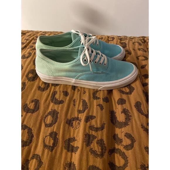 Vans Womens SZ 8.5 Ombre Turquoise Blue/Green Shoes Casual Skater Shoes Mens 7 - Picture 1 of 6